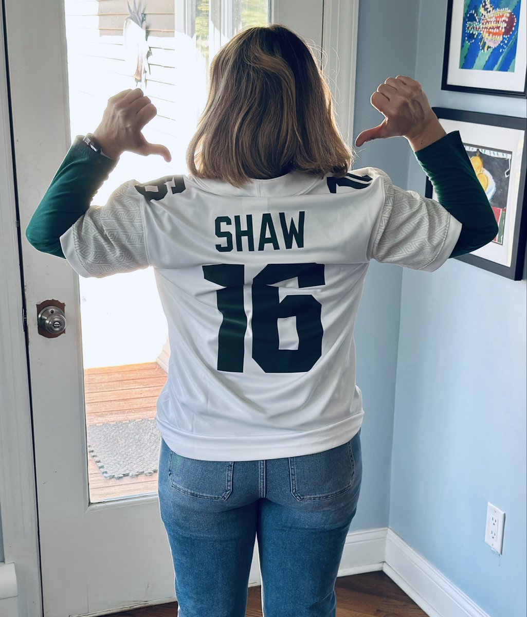 AngelaShaw09's tweet image. Bleeding Green then, now, and forever. 💚 So proud to be back in the colors, this time wearing my son's name on my back! Let's go, Adam! #16 #GoGreen #SpartanLegacy #ProudMom @Adam_Shawdawg