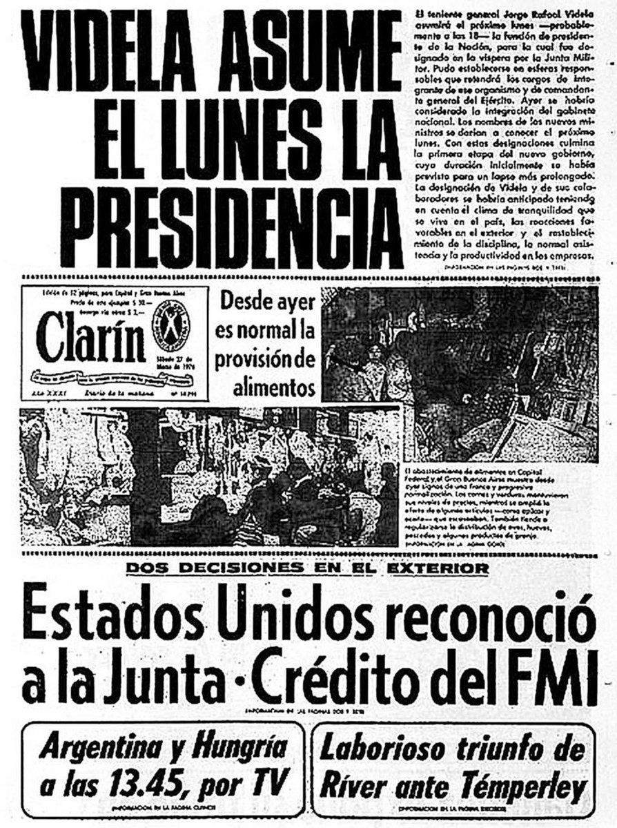 La última dictadura cívico militar utilizó el terror para imponer un modelo económico de endeudamiento, de especulación financiera, de destrucción de la industria nacional y del trabajo argentino.

El plan de Martínez de Hoz trajo al Fondo Monetario Internacional y multiplicó por