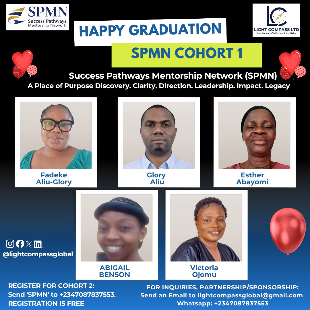 lightcompassltd's tweet photo. They came seeking clarity.
 They’re leaving with purpose.

SPMN Cohort 1 is proof that transformation is possible with the right guidance &amp; commitment.

This is what we do at Light Compass Ltd - We build people.

Cohort 2 is coming. Register. Send “SPMN” to +2347087837553
#SPMN https://t.co/0JTJ12axpo