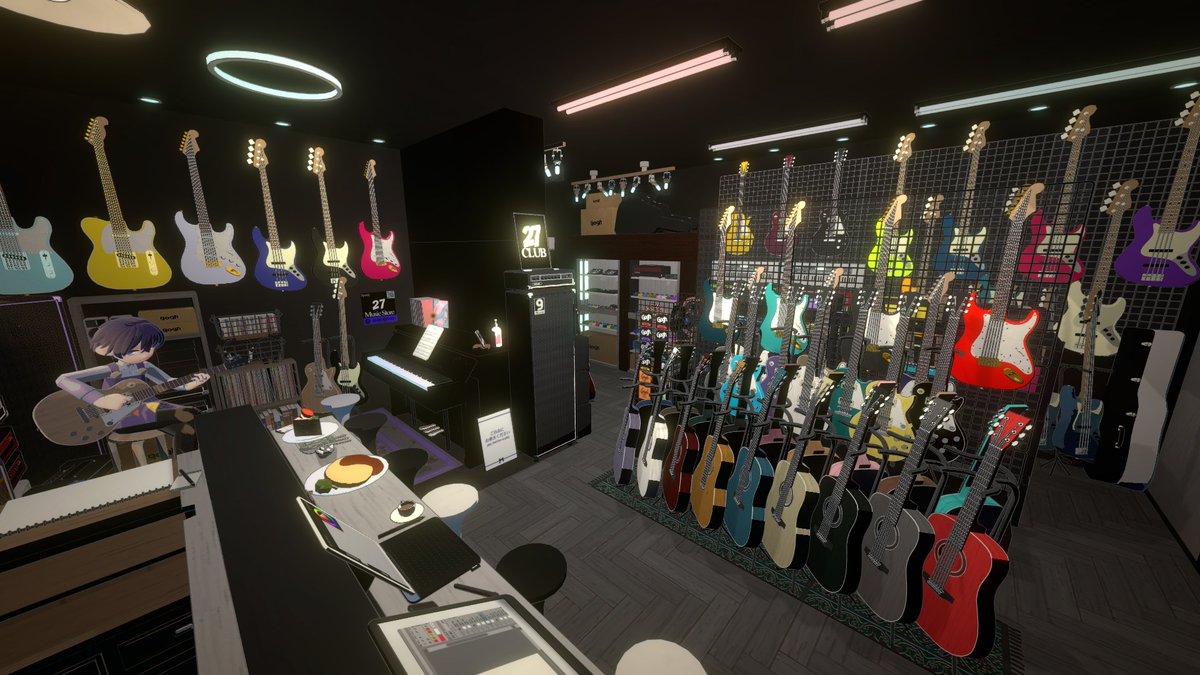 ALLorNGogh47's tweet photo. 【部屋紹介】MUSIC STORE Niina  
🆔FT0Z3SN55566
スタジオ・カフェスペースを併設した楽器店風のお部屋です  
 楽器練習・作業・休憩などご自由にどうぞ 撮影・SNS投稿○ 部屋主の映り込み○ お絵描き○ 
 #gogh #goghOnSteam https://t.co/qoRw7Uvd6q