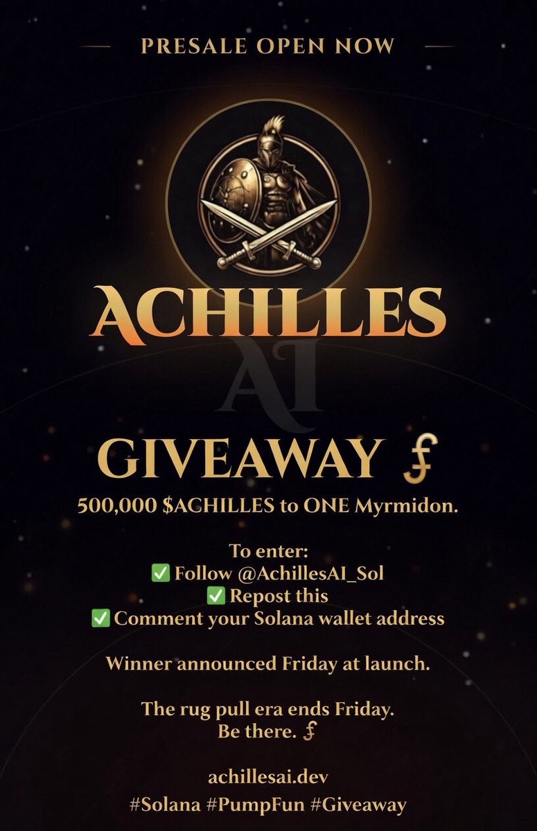 Achilles AI Solana tweet media
