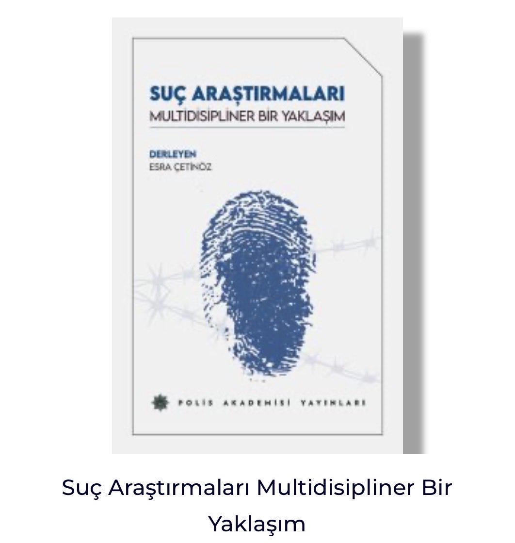 skavoglu's tweet photo. Yazarları arasında yer aldığım Suç Araştırmaları - Multidisipliner Bir Yaklaşım kitabı Polis Akademisi Yayınları’ndan çıktı.
İlgilenenler için👇
https://t.co/UmA59j6ru4 https://t.co/c9mzqFuhZv