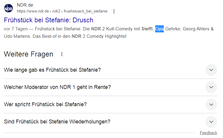 Ich bin ein großer Fan von Oper Gehrke