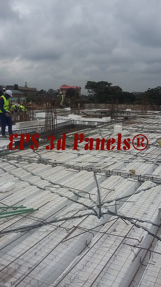 EPS3DPanels's tweet photo. EPS 3D floor act as ribbed slabs, with EPS acting as void formers to reduce self-weight and lower reinforcement requirements compared to solid slabs. The system also incorporates structural mesh within the topping slab, providing crack control and efficient load distribution. https://t.co/aKnJqboovK