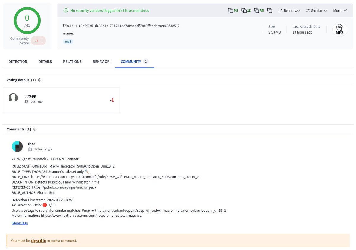 MalwareHunterTeam tweet media
