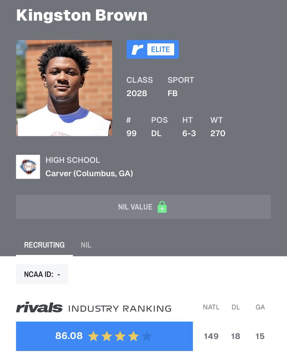 KingstonB_DTDE's tweet image. Thank you @Rivals!! Blessed and grateful to be ranked a 4⭐. #MoreWorkToDo
@ChadSimmons_ @adamgorney @RecruitGeorgia @CharlesPower @On3 @PlayBookAthlete @SWiltfong_ @GregSmithRivals @samspiegs @BrandonHuffman @RivalsHS @JeremyO_Johnson @brycekoon @brodysmoot