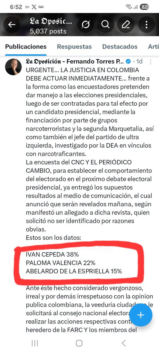 𝕷𝖆 𝕺𝖕𝖔𝖘𝖎𝖈𝖎ó𝖓 - Fernando Torres Parra tweet media