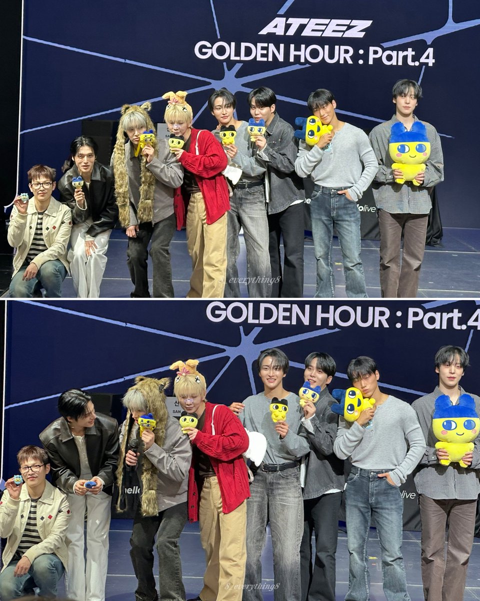 NOT ATEEZ DOING FROM THE TINY TO THE BIG PLUSHIE 😭😭😭😭