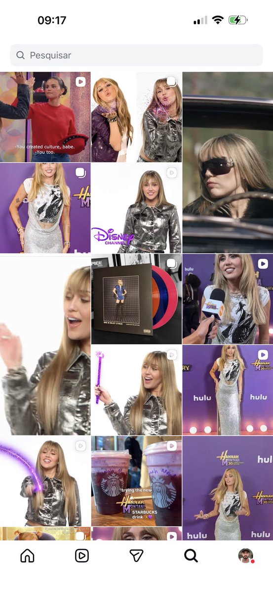 Meu explorar do Instagram apenas assim