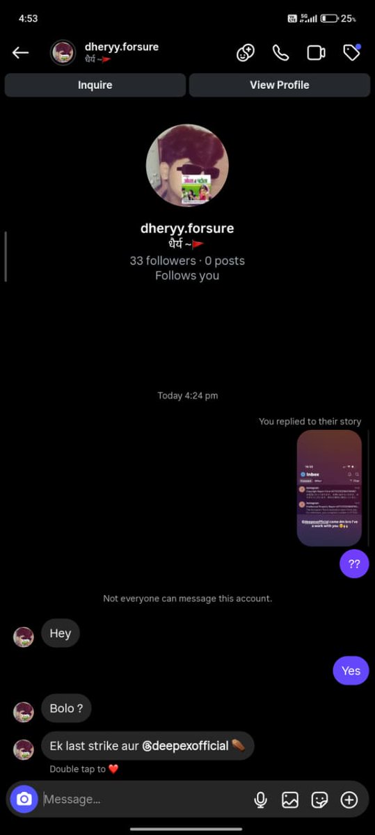 deepexofficial's tweet photo. @InstagramComms @Meta @instagram
My insta "deepexofficial" account is being targeted by false copyright strikes from an unknown user who is threatening to disable my account. I attached proof of harassment. Please review &amp; take action against this misuse of the reporting system. https://t.co/hUGrqOCuUD