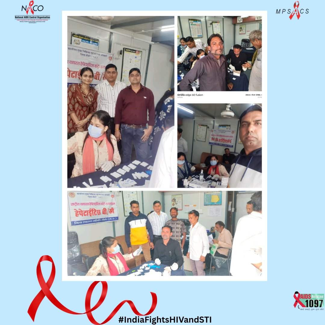 MPSACS's tweet image. ✅जिला सीहोर OST केंद्र में स्वास्थ्य कैम्प का आयोजन किया गया, जिसमें HRGs इंजेक्टिंग ड्रग यूजर (IDU) की स्क्रीनिंग की गई; शिविर में 127 लोगों की HIV/ VDRL/ Hepatitis B /Hepatitis C की स्क्रीनिंग की गयी। 📝🩺
#hivaidsawareness #MPSACS #hivawareness #healthcamp #TBscreening