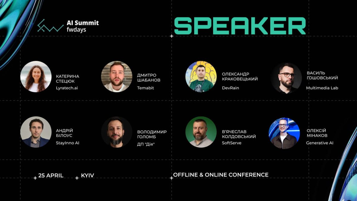 marketer_ua's tweet photo. Хочете глибше зрозуміти, як AI створюється, інтегрується та масштабується в сучасних IT-продуктах?
Приєднуйтесь до конференції Fwdays AI Summit!
25 квітня 2026
Київ + онлайн
Використайте промокод MARKETER та отримайте знижку 10%.
Деталі за посиланням  https://t.co/bpUAD2lVGM https://t.co/nAi30z3Eqt