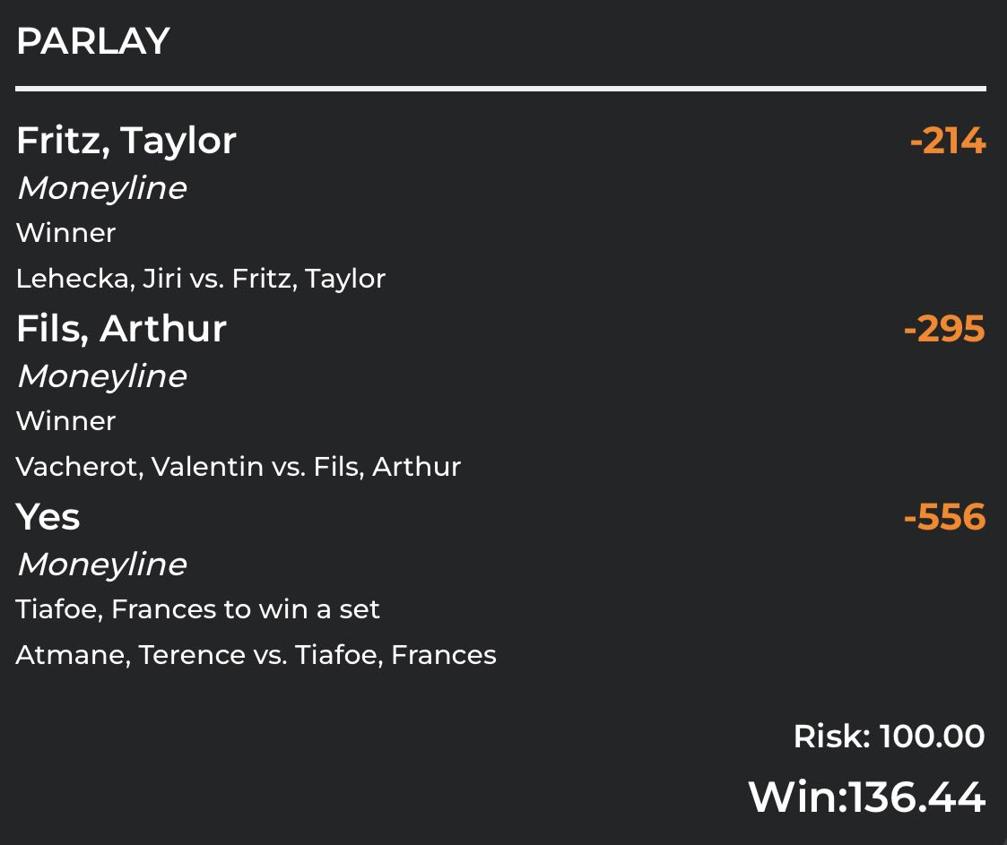 Tennis + Pick of the Day tweet media