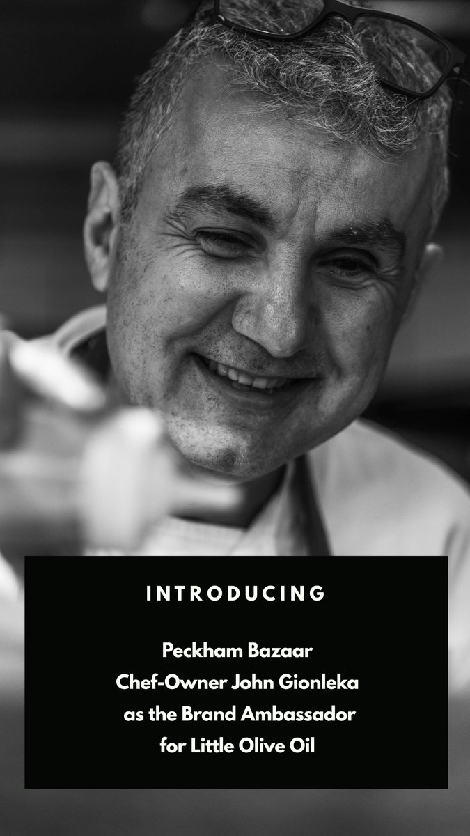 aLittleOliveOil's tweet photo. Little Olive Oil Partners with Peckham Bazaar and Chef-Owner John Gionleka #peckhambazaar #extravirginoliveoil #evoo #balkanfood 
https://t.co/f4WxQzzxJp https://t.co/VJ9L0ULDKS