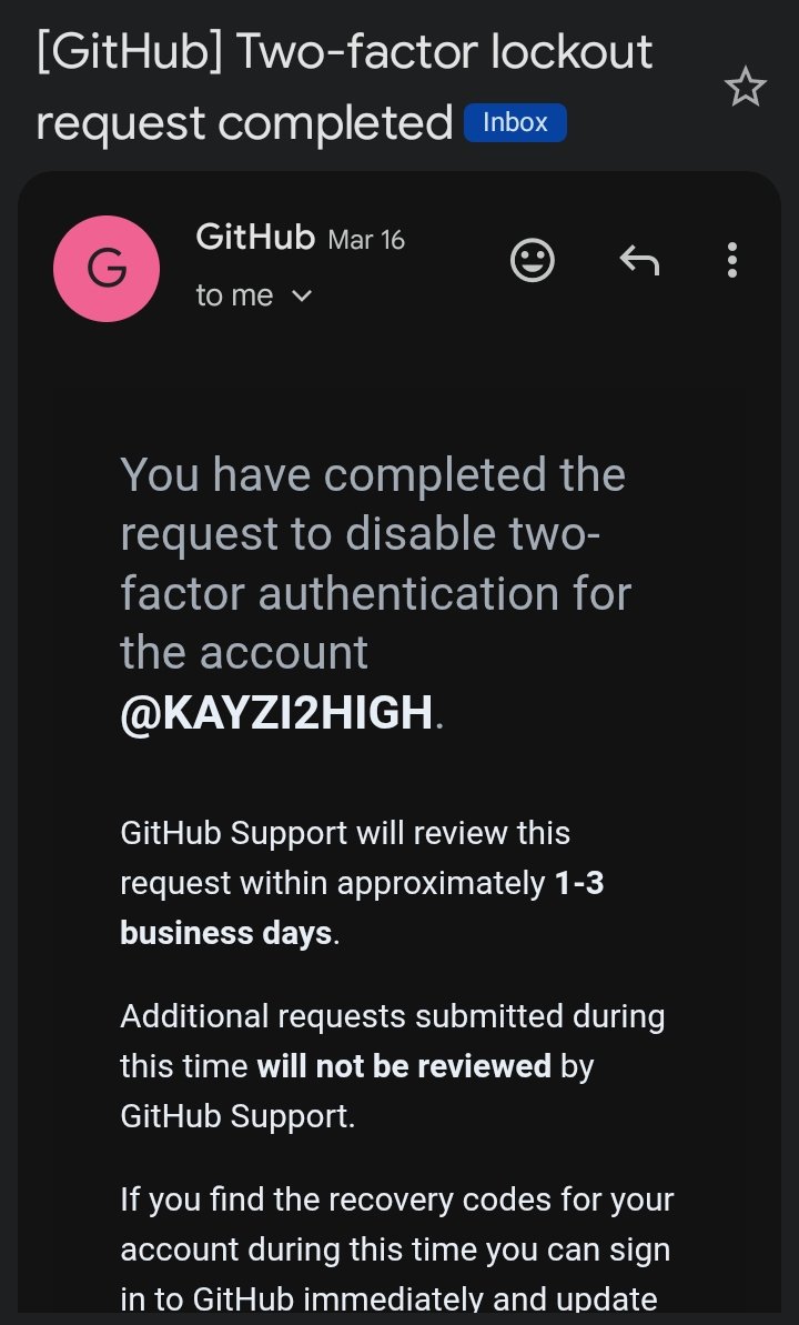 0xbig_vee's tweet photo. Locking in 2026, and GitHub 2FA locked me out. 
This month just get as e b😭🤲🏼 https://t.co/1ET58Pg80A