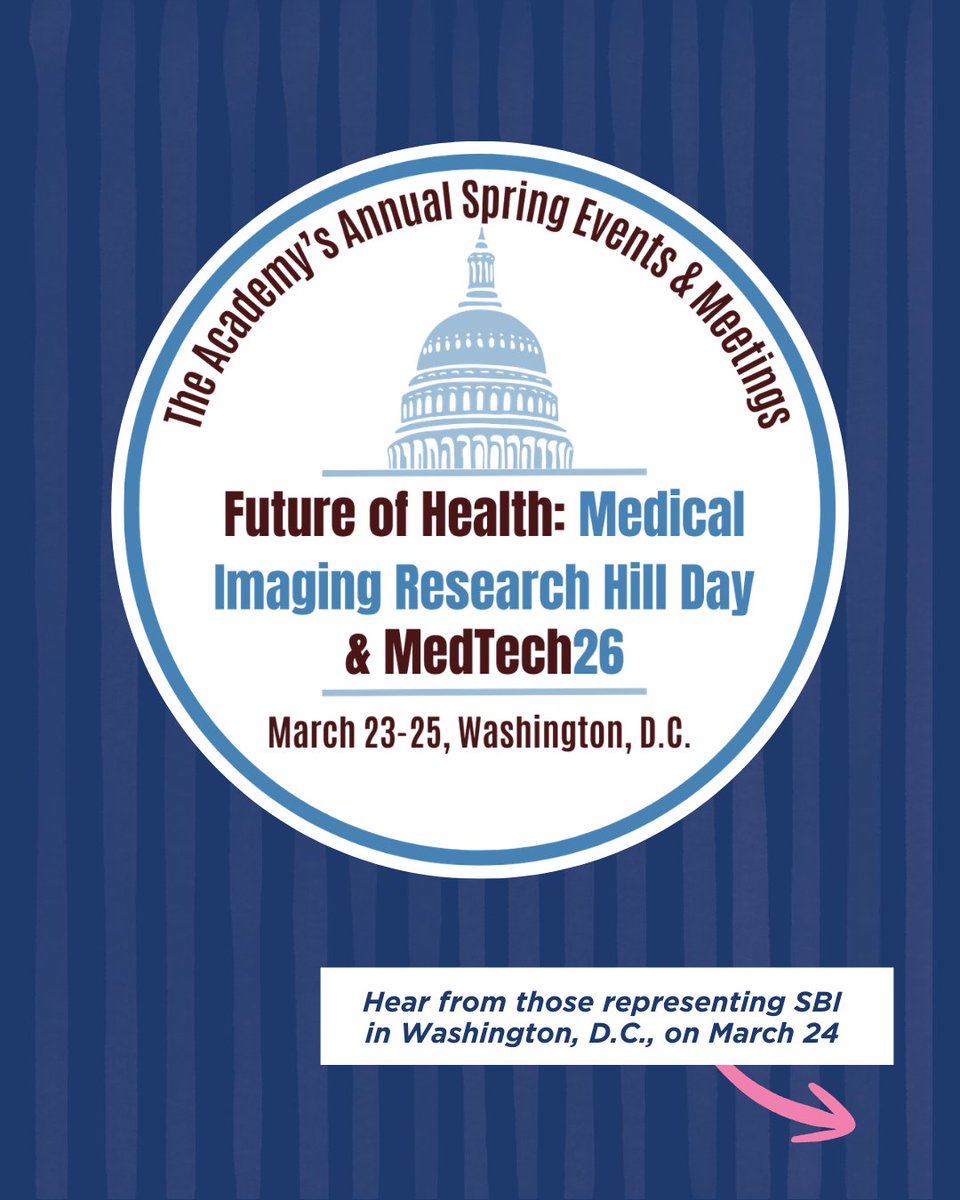 BreastImaging's tweet image. SBI is proud to support the Academy for Radiology &amp;amp; Biomedical Imaging Research and the Future of Health: Medical Imaging Research Hill Day.

acadrad.pulse.ly/bbvvuzjhtd

#FutureOfHealth #FundNIH