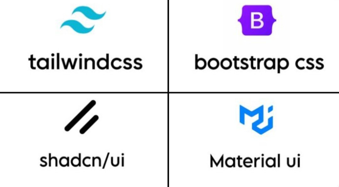 2 of these are getting deleted from the internet forever.

🌊 Tailwind CSS 
🅱️ Bootstrap 
🎨 shadcn/ui 
🎭 Material UI

Which 2 are you saving?