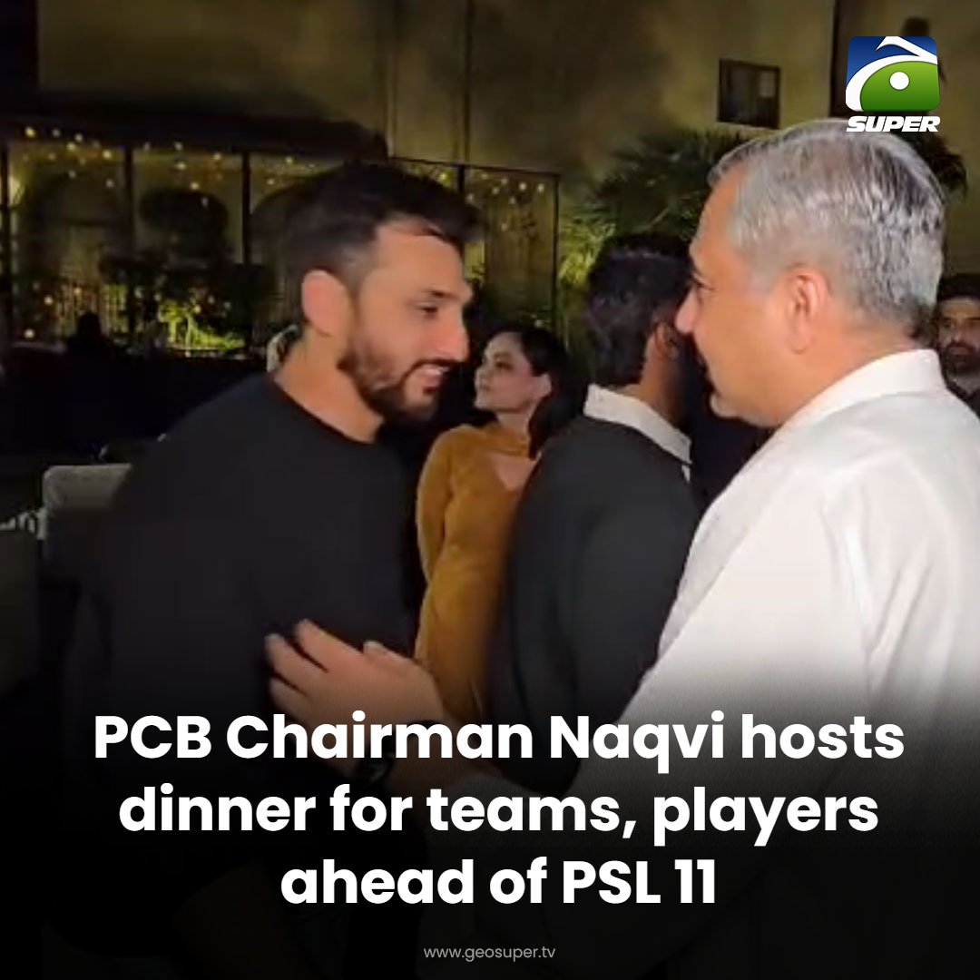 geosupertv's tweet image. PCB chief greets! 👏😍

Read More: geosuper.tv/latest/54517-p…

#MohsinNaqvi #PakistanCricket #PSL11