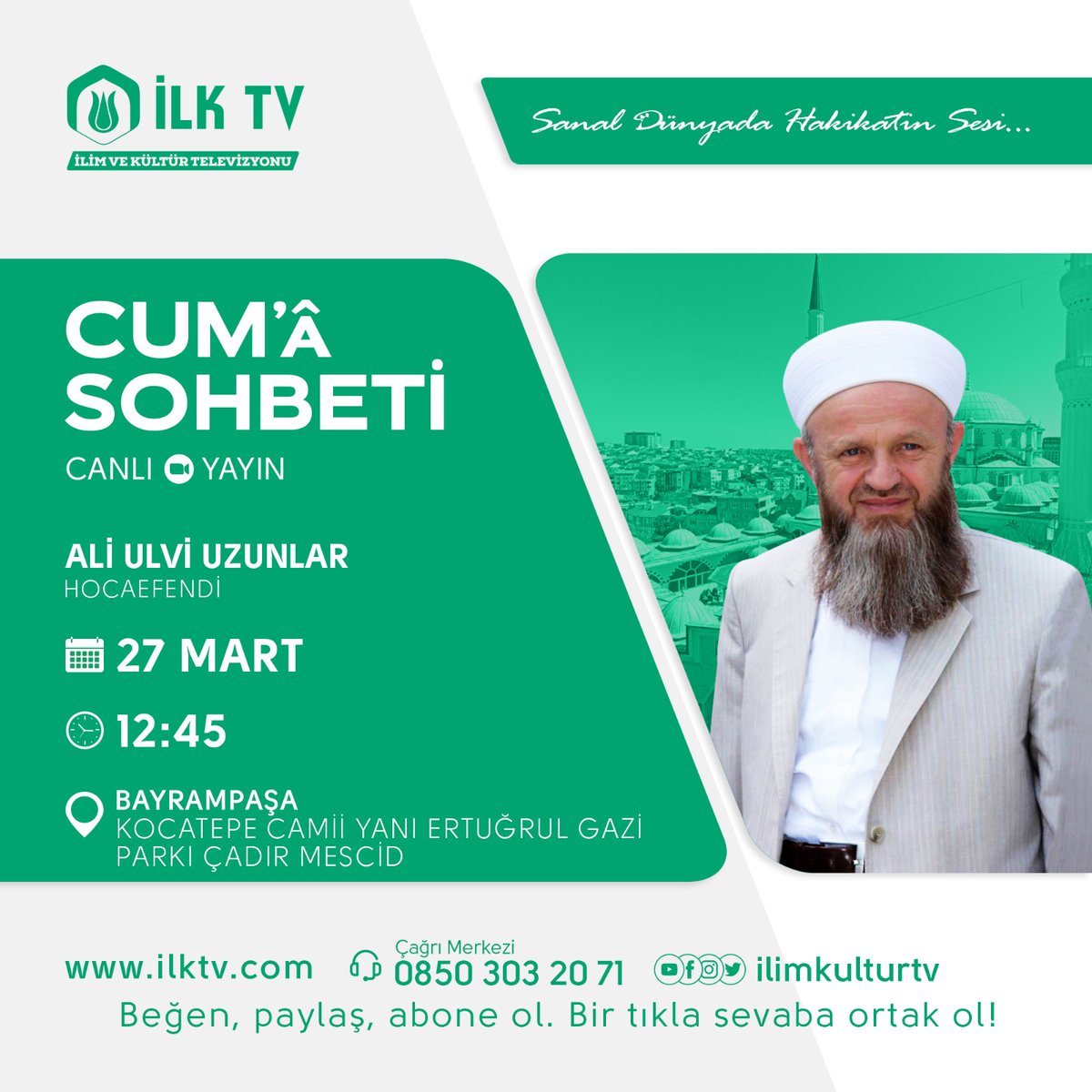 youtube.com/ilimkulturtv
facebook.com/ilimkulturtv/