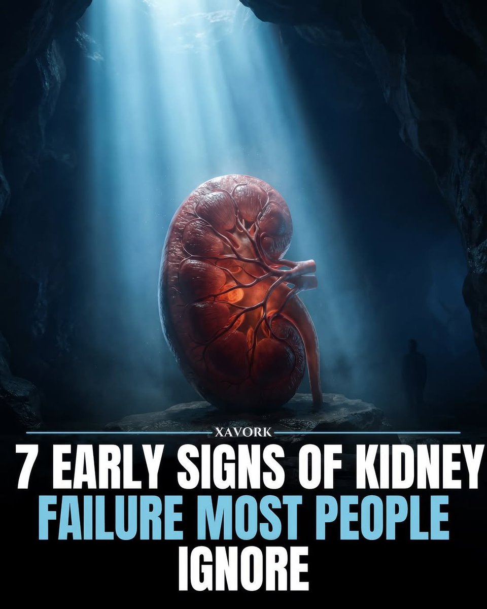 7signxx's tweet photo. You may find this helpful in sha Allah.

EARLY SIGNS OF KIDNEY FAILURE MOST PEOPLE IGNORE...

THREAD https://t.co/I5HZU3fJQK