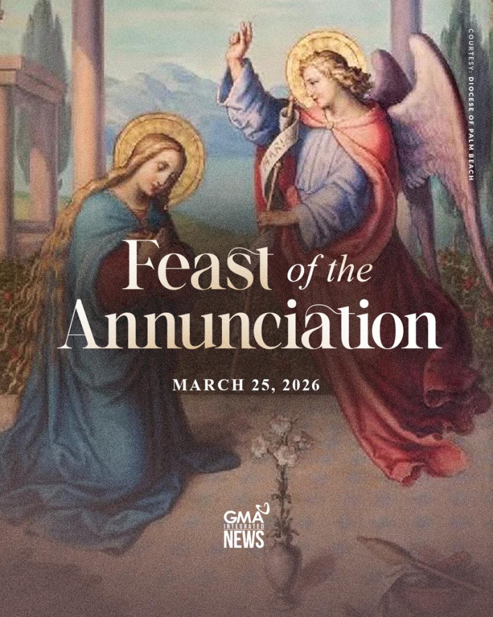 The Solemnity of the Annunciation of the Lord, celebrated every March 25, remembers the moment when the Archangel Gabriel appeared to the Virgin Mary and told her she would conceive Jesus through the Holy Spirit.

It highlights the mystery of the Incarnation—God becoming