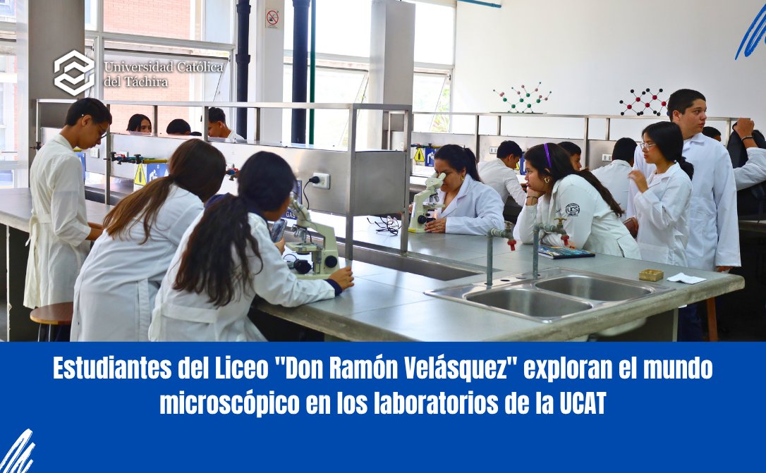 notiucat's tweet image. 👉Estudiantes del Liceo “Don Ramón Velásquez” exploran el mundo microscópico en los laboratorios de la UCAT

Lee la nota completa en el siguiente enlace: ucat.edu.ve/web/estudiante…

#ucat