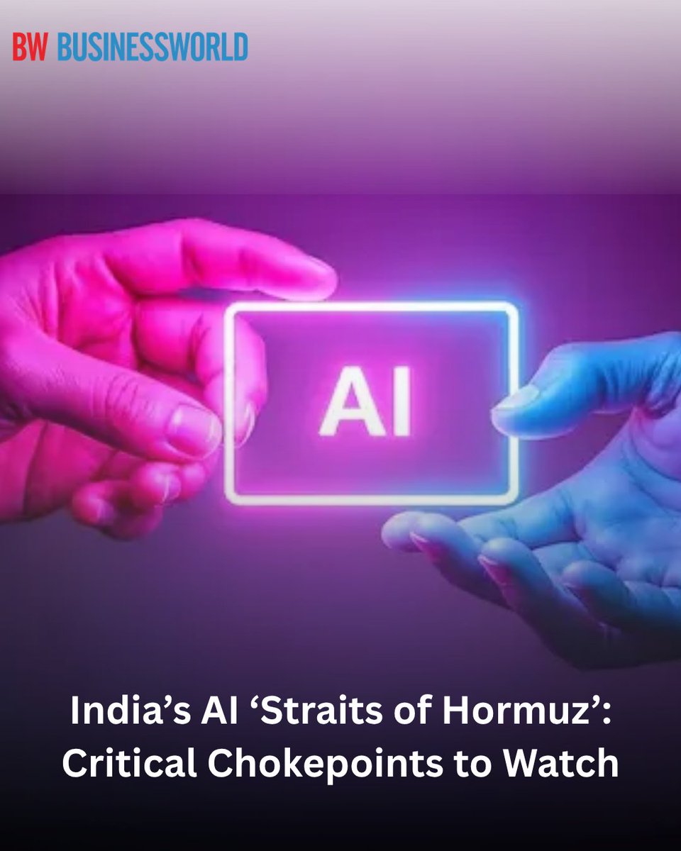 BWBusinessworld's tweet image. #BWOriginals: India’s AI ‘Straits Of Hormuz’: The Chokepoints We Cannot Afford To Ignore

Read more: businessworld.in/article/india-…

@anuragbatrayo |  @NFWarsia | Tanvie Ahuja

#AI #StraitsOfHormuz #India