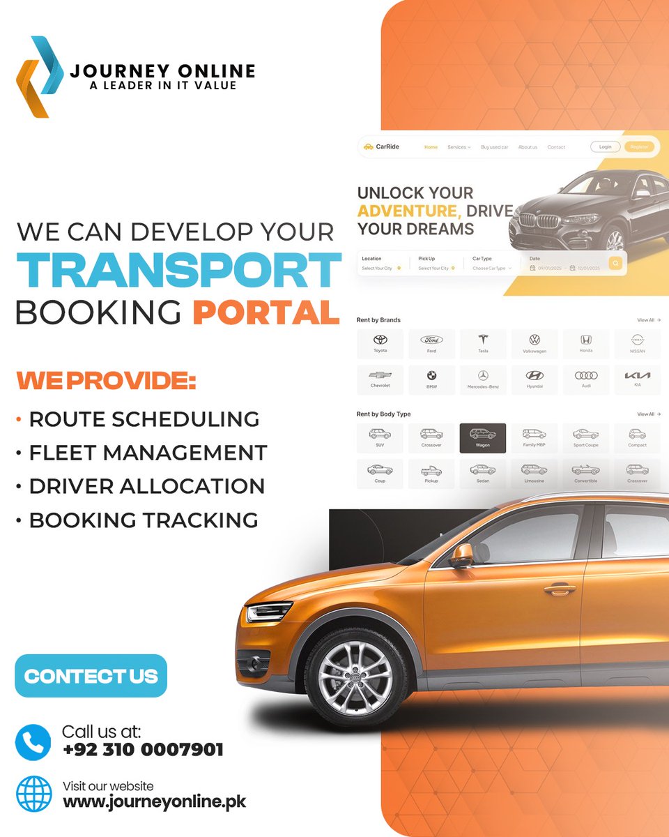 journey__online's tweet image. We build transport booking portals that fix this 👇
✔ Route scheduling
✔ Fleet management
✔ Driver allocation
✔ Real-time booking tracking

📞 +92 310 0007901
🌐 journeyonline.pk
#TransportBusiness #BookingSystem #Automation #JourneyOnline #DigitalSolutions