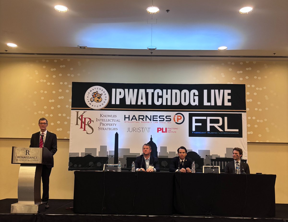 CongressionalIP's tweet photo. We are at @IPWatchdog LIVE 2026! 📷

@CongressionalIP and @RepKiley are diving into the bipartisan efforts driving IP education on #CapitolHill and how the #CongressionalInventionsCaucus is helping support American innovation.

Learn more: https://t.co/Kj4XsuJP56 https://t.co/8W9P0vdC9d