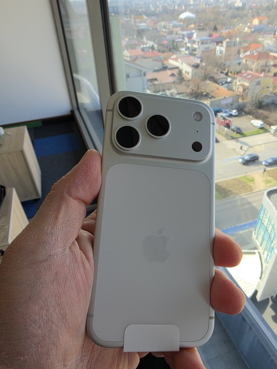 The silver iPhone 17 Pro looks amazing and feels amazing in hand. My son will be so happy with it.