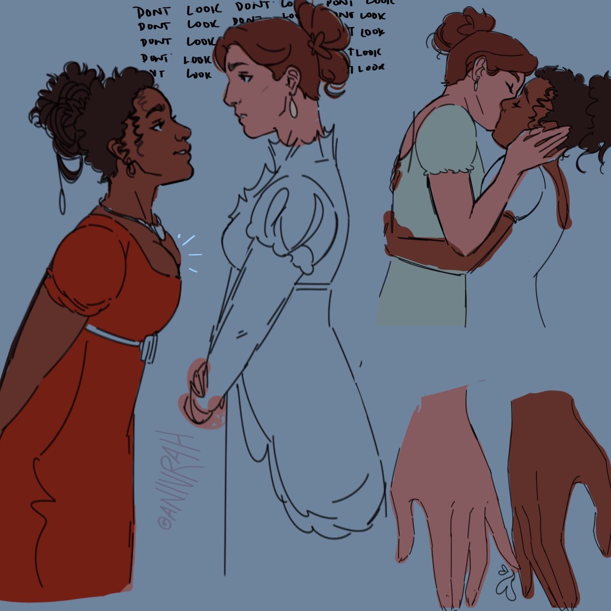 Anivrah's tweet image. Guys Franchaela did the stupid fucking Saphne hand touch that I MANIFESTED FUCK OFFFFFF