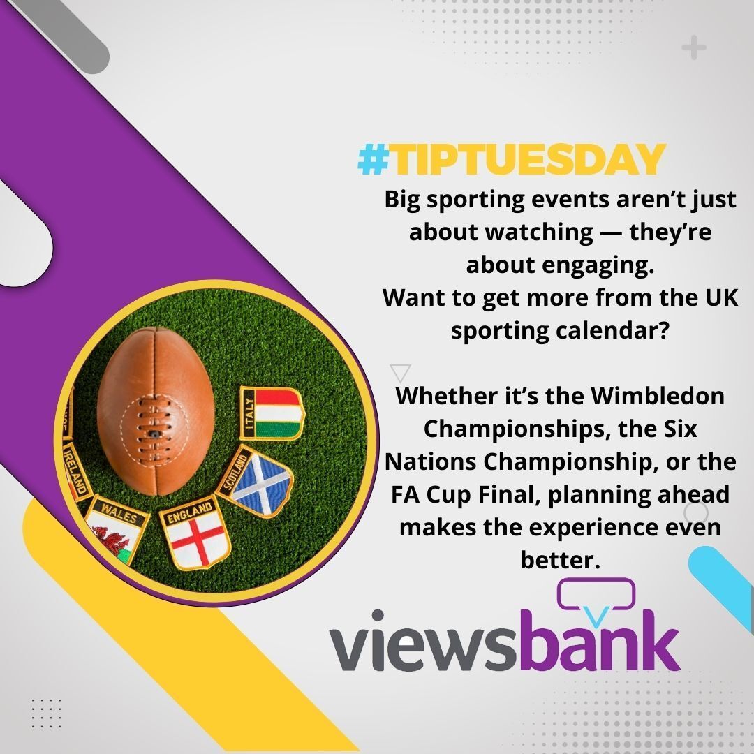 viewsbank's tweet image. 🏟️ Tip Tuesday

#TipTuesday #UKSport #SportsFans #Matchday #Viewsbank #SportsDebate #FanExperience