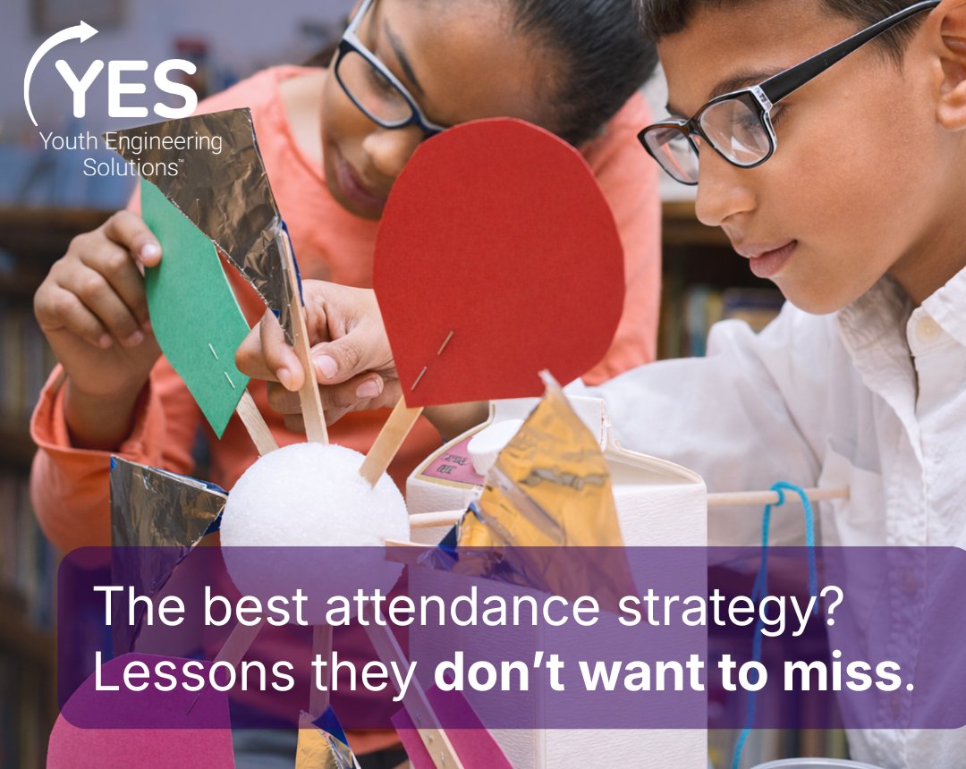 yesatmos's tweet image. One thing we consistently hear from teachers about YES units: students don't want to miss engineering day. Kids look forward to solving meaningful hands-on challenges, testing ideas, and improving their designs together.

#K12 #STEMeducation #StudentEngagement #Handsonlearning