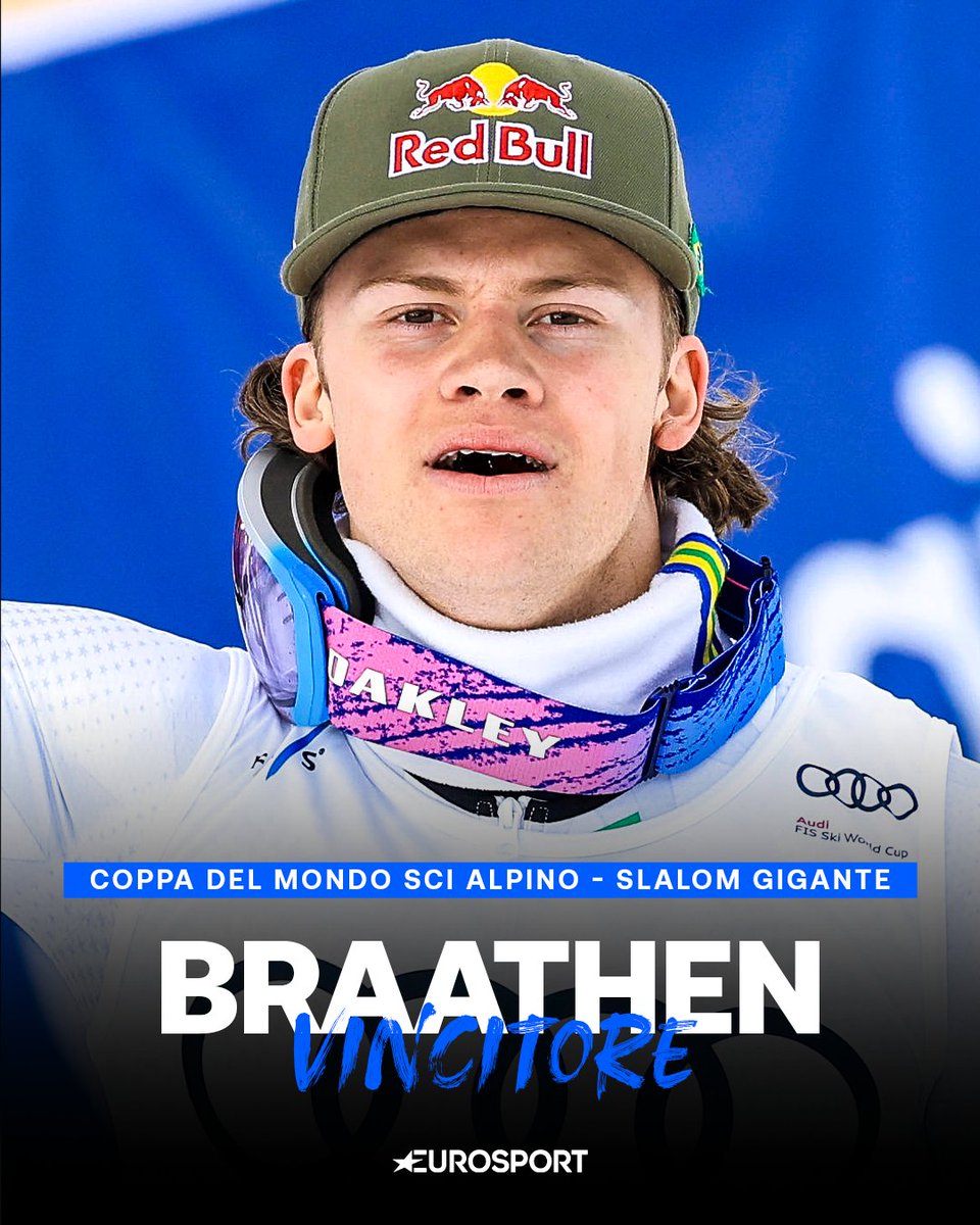 Eurosport_IT's tweet photo. 𝐏𝐢𝐧𝐡𝐞𝐢𝐫𝐨 𝐁𝐫𝐚𝐚𝐭𝐡𝐞𝐧 𝐫𝐢𝐬𝐜𝐫𝐢𝐯𝐞 𝐥𝐚 𝐬𝐭𝐨𝐫𝐢𝐚 𝐝𝐞𝐥 ��𝐫𝐚𝐬𝐢𝐥𝐞 ⛷️🏆🇧🇷

Lucas Pinheiro Braathen vince il gigante di Hafjell e si aggiundica così la coppa del mondo di specialità, regalando un altro pezzo di storia al Brasile ✍️📖❄️

#WinterSport #AlpineSkiing #SciAlpino #FISAlpine #Braathen