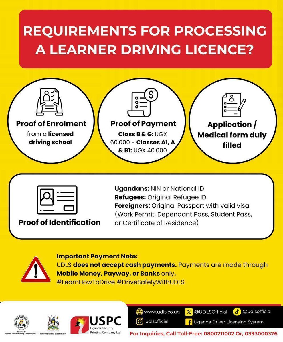 Uganda Driver Licensing System tweet media