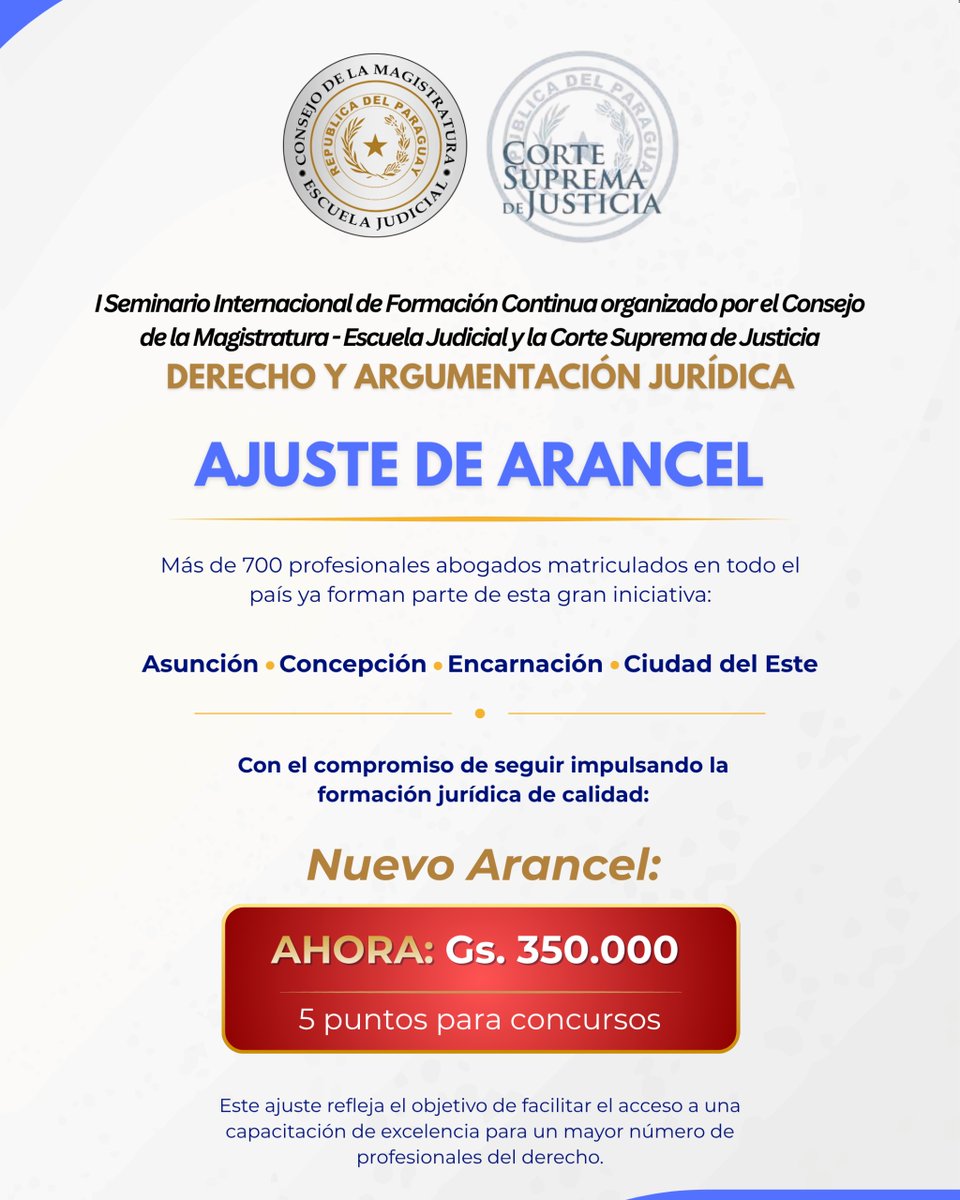 Consejo de la Magistratura (CM) tweet media