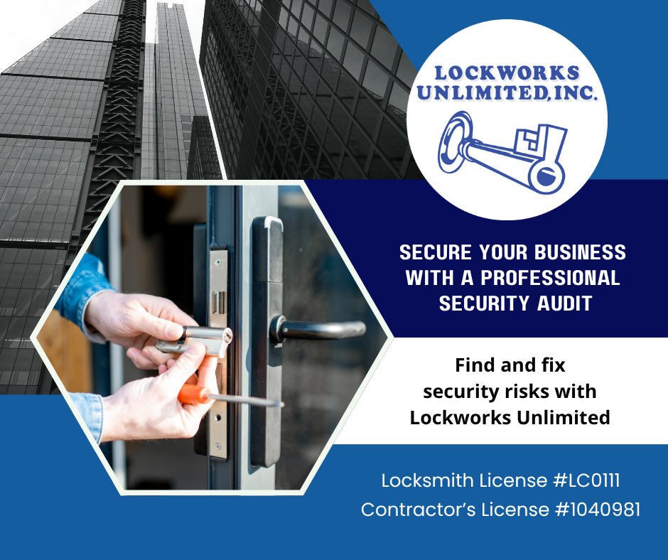 LockworksCA's tweet photo. 🔒 Business owners—are you confident in your building’s security?
Lockworks Unlimited offers audits, rekeying &amp; access control to keep you protected.
📞 (650) 299‑9126  https://t.co/DablEAkFpn
#BusinessSecurity #AccessControl #LockAudit https://t.co/FqfFI6de7b