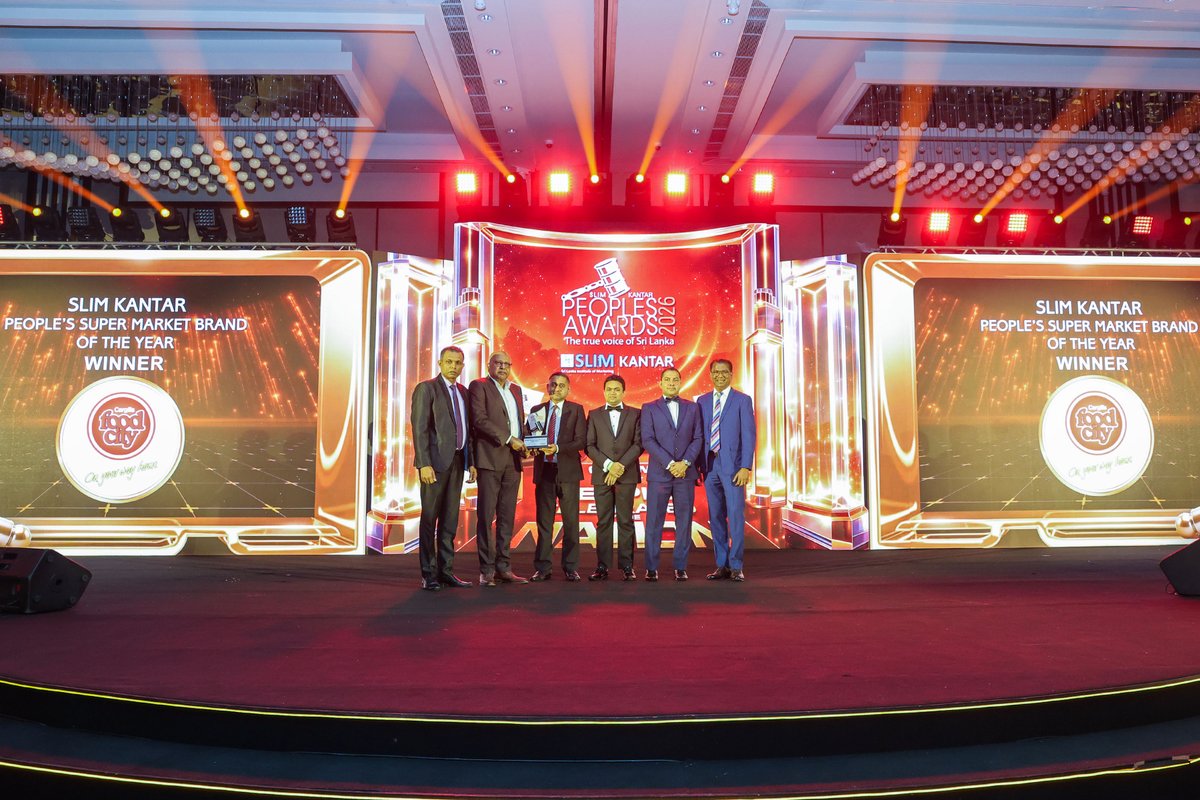CargillsPLC's tweet photo. Cargills Food City Wins SLIM Kantar People’s Supermarket Brand of the Year 2026

Cargills Food City is proud to be recognized as the People’s Supermarket Brand of the Year 2026 at the SLIM Kantar awards, marking an exceptional fifth consecutive year. This achievement reflects our deep connection with customers and reinforces our position as one of Sri Lanka’s leading consumer brands.

Since opening our first store in 1983 at Staple Street, Colombo, Cargills Food City has grown to 562 outlets across all districts, offering a wide range of products, including essentials, fresh produce, packaged local and international brands and pharmacy items. With a single-price policy across the country, we ensure fairness and accessibility for all communities while helping households save money every day.

We extend our heartfelt gratitude to our loyal customers, our dedicated team members across stores, distribution centers, field operations and collection centers and our partners, including farmers, smallholder producers and suppliers. By building sustainable markets and supporting local businesses, we create inclusive value chains that benefit communities nationwide.

Through continuous reinvestment in expansion, quality, freshness, cold chain and logistics infrastructure and capacity building for farmers and suppliers, we maintain excellence across the value chain. Committed to affordability, youth development, environmental stewardship including energy-saving initiatives and solar expansion and supporting livelihoods, Cargills Food City continues to empower communities and contribute to a healthier and more prosperous Sri Lanka.

#Cargills #CargillsFoodCity #PeoplesSupermarketBrandOfTheYear #SLIMKantarPeoplesAwards2026