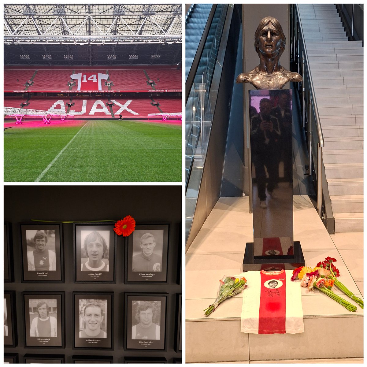 Mooi eerbetoon aan onze Johan gebracht #johancruijff #johancruijffarena #nr14