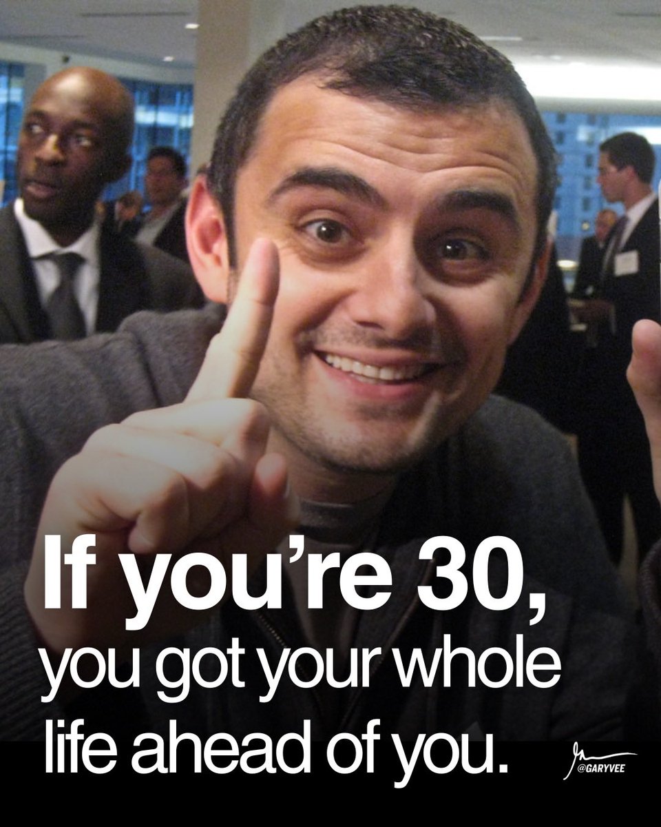 garyvee's tweet photo. You have so many opportunities .. you just have to believe you still have time to do them … it’s not lost on any of you that I struggle when people decide their life is “over” or they “blew it” or they “wasted their chance” … please my friends Sen this post to someone that needs the reminder that they had time to make all their dreams and hopes a reality .. regardless of their age ❤️❤️❤️❤️