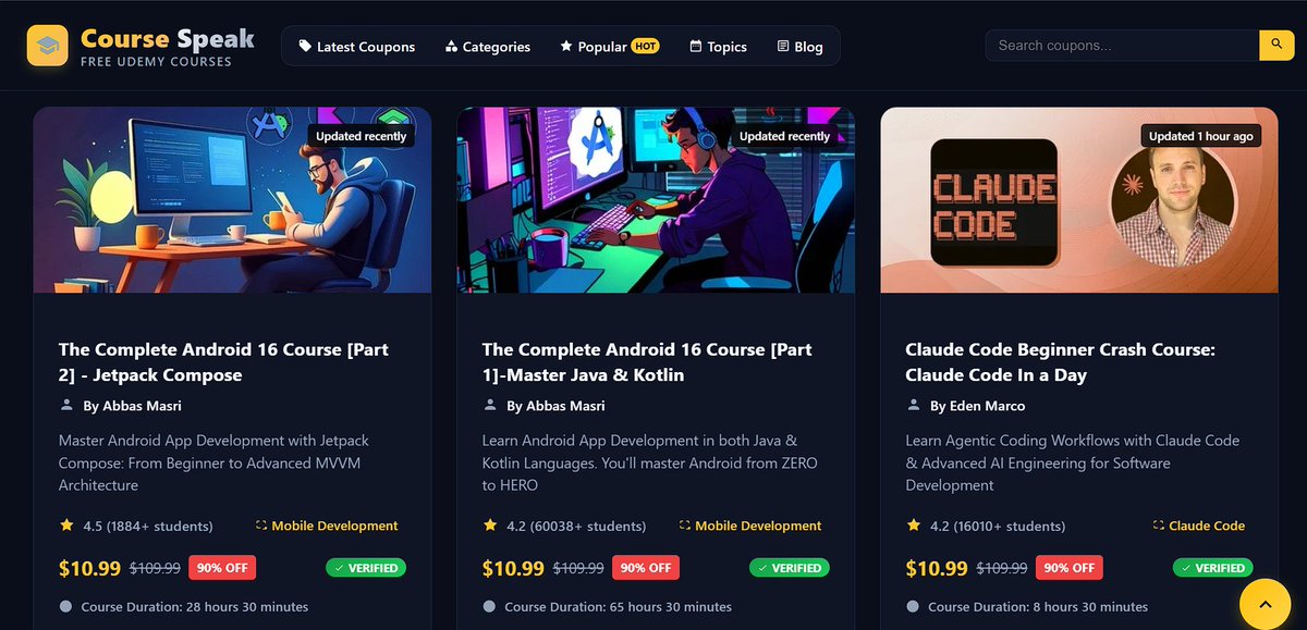 CoursesPeak tweet media