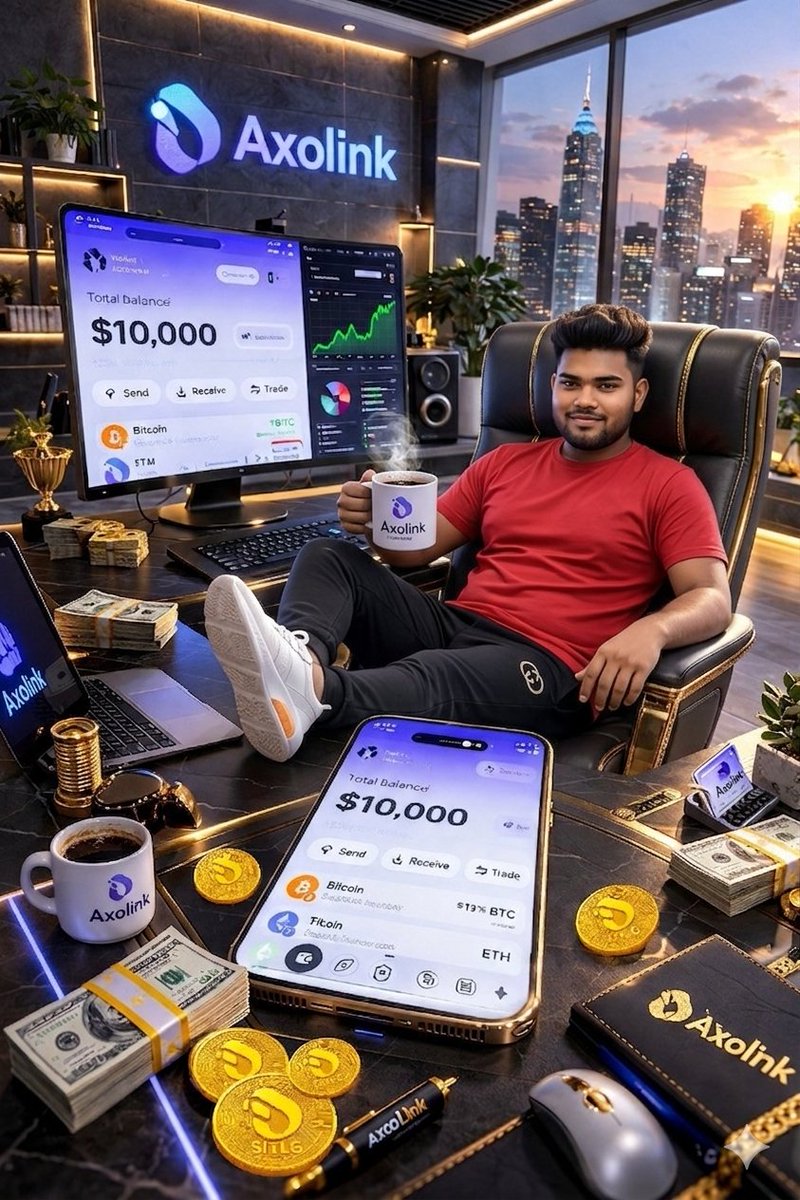 sainisaurabh581's tweet photo. Old mirror selfie out, new boss mode in π₯
No more "local" vibesβnow I'm looking at a $10,000 balance βπ°
Axolink mode fully ONβfrom zero to the CEO chair!
#Axolink #CryptoLife
#interlink
#itlx
--- https://t.co/DEp8LJ0h2B