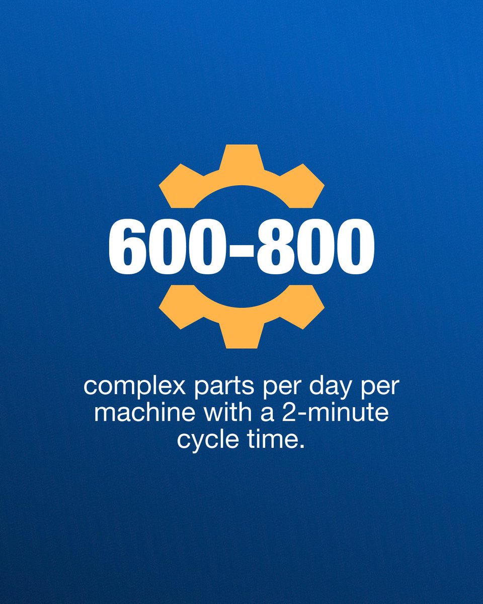 OkumaAmerica's tweet photo. Sometimes the fastest way to increase production is letting your machines run longer. One shop added #OkumaRobotLoaders and saw output climb with lights out machining. See what they achieved! https://t.co/R8FoNkpZ2i