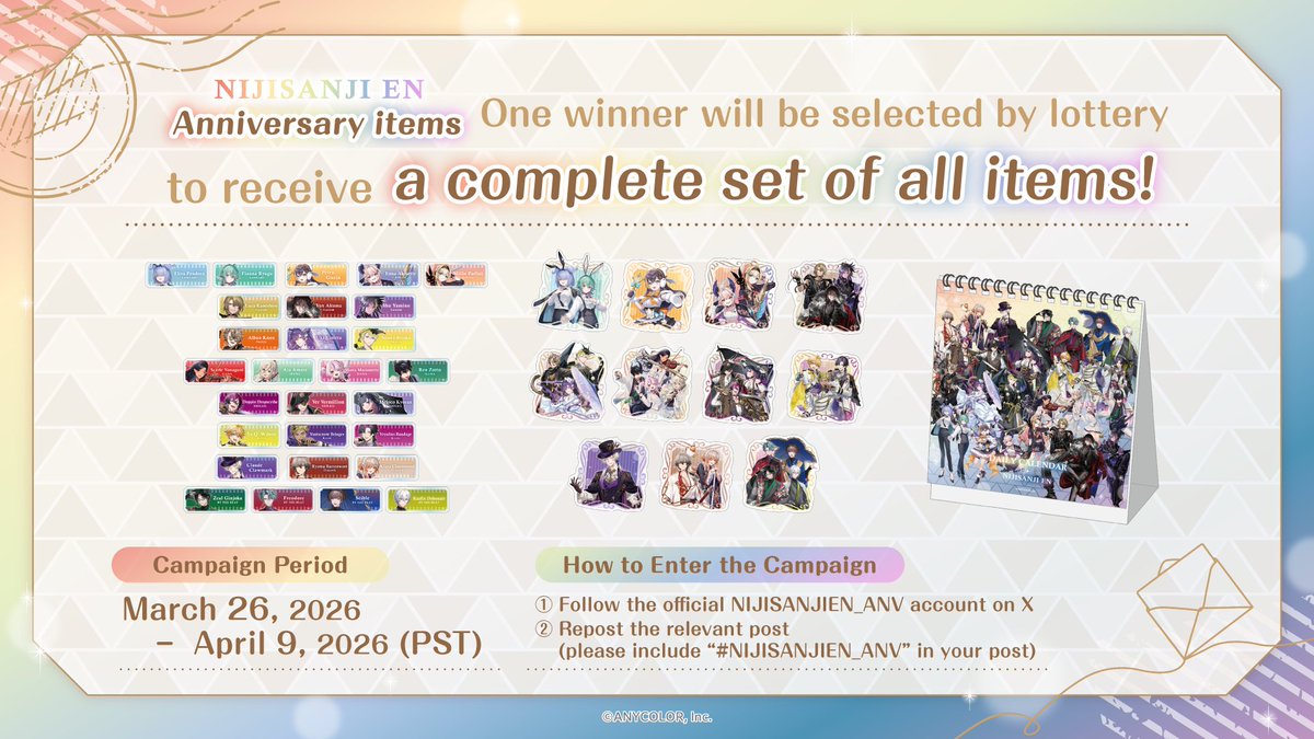 NIJISANJI EN Anniversary Special Project tweet media