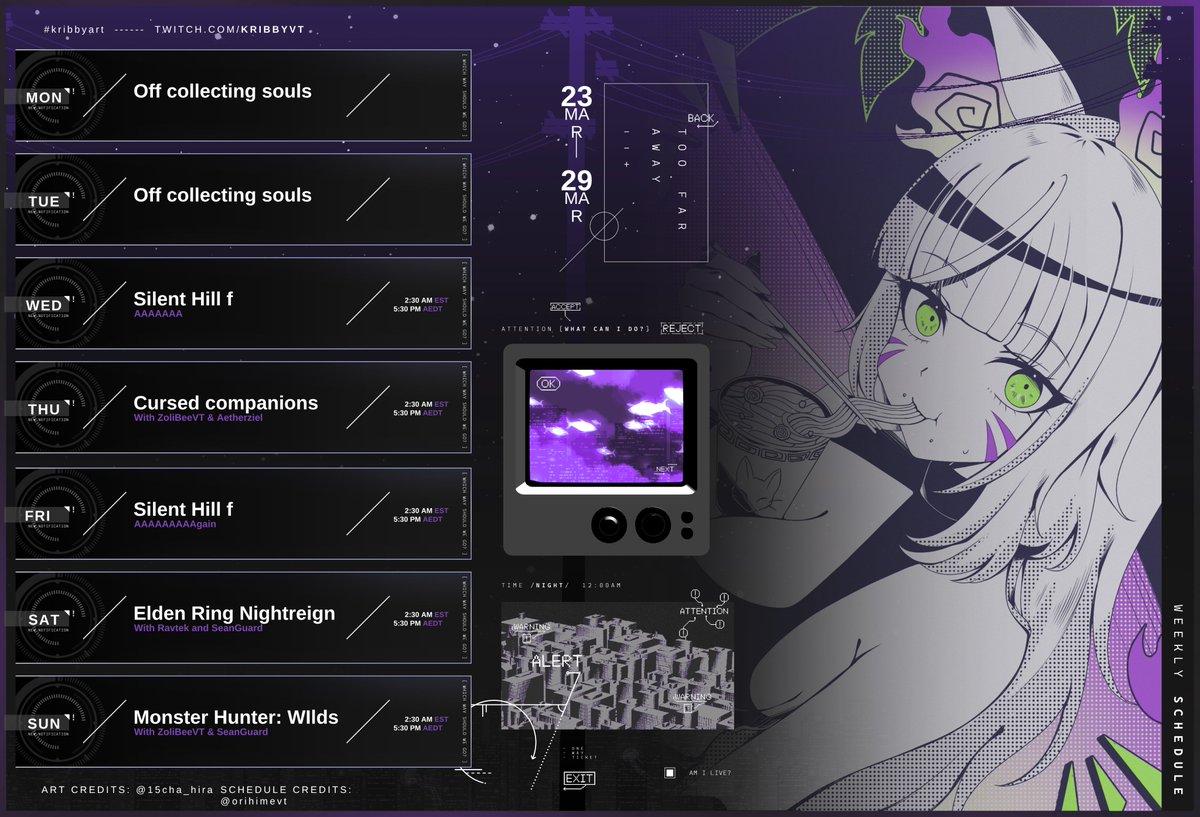 KribbyVT DEBUT 21st March AEDT tweet media