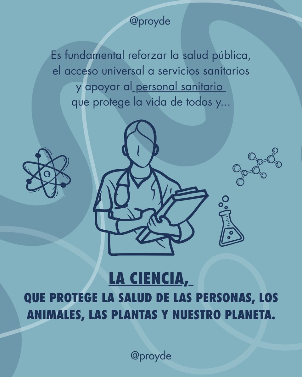 PROYDE's tweet photo. 💉“Juntos por la salud. Apoyemos la ciencia” ✨
Celebra la ciencia que protege la vida, comparte historias y únete a la conversación global con #StandWithScience 🌱
#DiaMundialDeLaSalud #UnaSolaSalud #PROYDE https://t.co/JdnDjchjDH