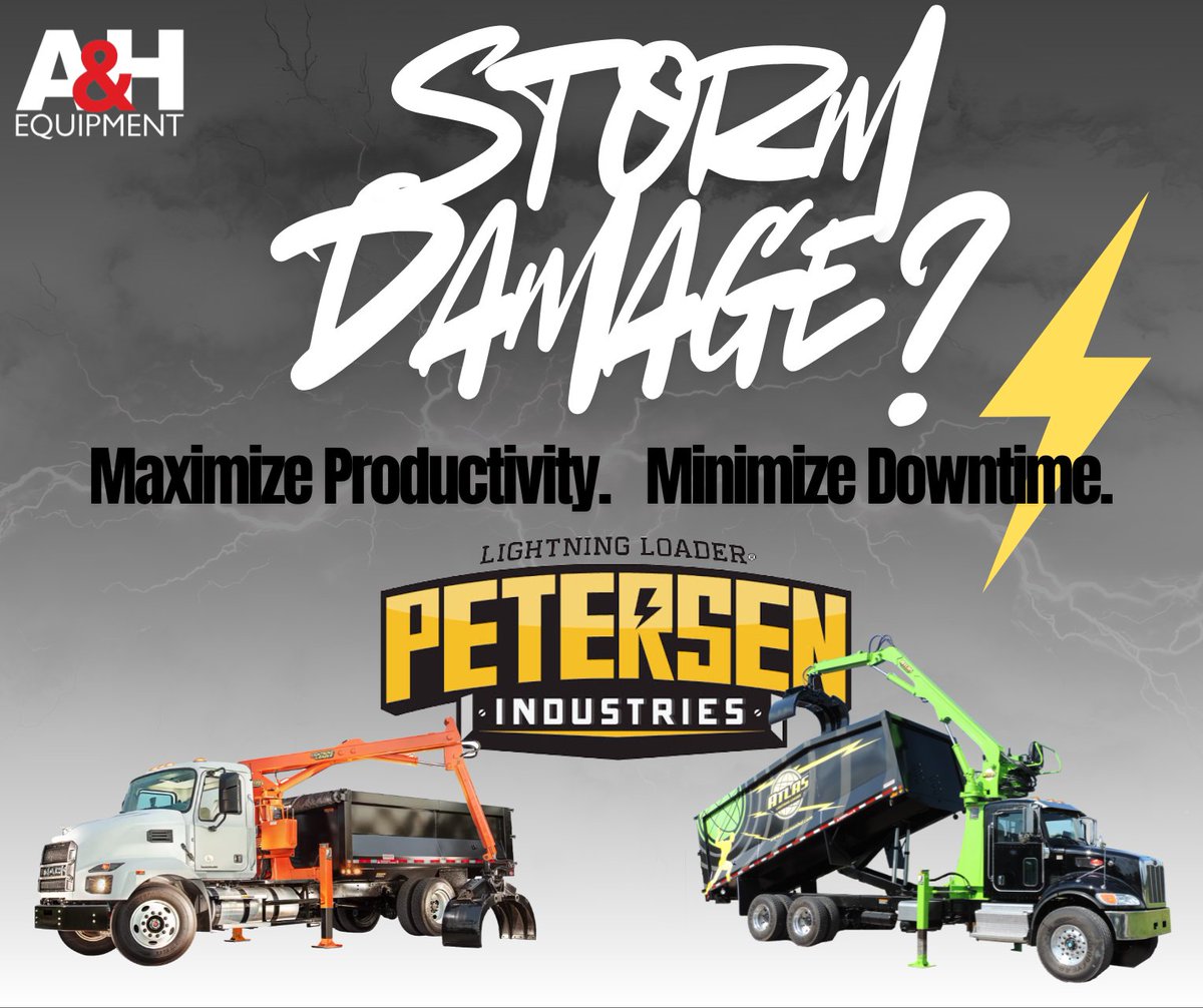 ⚡️When Storms Hit Hard, Cleanup Needs to Hit Harder. 🌪️

<a href="/PetersenInd/">Petersen Industries, Inc.</a> grapple trucks are engineered to ease the aftermath—fast, powerful, and reliable. From heavy bulk debris to large tree removal, these machines are can handle it all with ease and efficiency. 👊

👉 800.753.7566