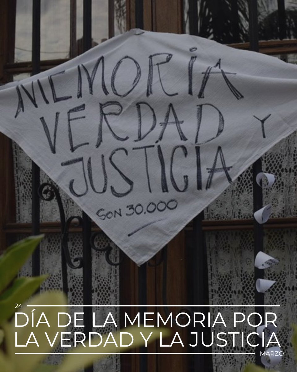 DiegoMolea's tweet photo. Hoy, a 50 años, y cada día debemos militar la memoria. La esperanza de una Argentina más justa se sostiene en la puesta en presente de cada uno de nuestros 30.000 compañeros secuestrados, torturados y asesinados. En sus sueños y en su lucha, que es también la nuestra y la de los que vienen, sigue viva la idea de una Patria en la que los derechos son la herramienta para pensarnos hermanos. Decimos “Nunca Más” porque creemos que solo podemos pensar en futuro si lo hacemos desde Memoria, la Verdad y la Justicia. 
Hagamos de cada ámbito que nos convoca, un espacio de construcción común y defensa de la solidaridad. Mantengamos izadas nuestras banderas, venga de donde venga el viento que sople. Recordemos que somos millones y reconozcámonos mirando al otro. Así, en este día y siempre, nuestros 30.000 desaparecidos estarán presentes.