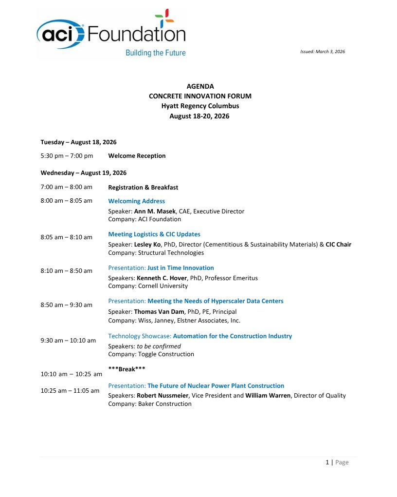 ACI Foundation tweet media