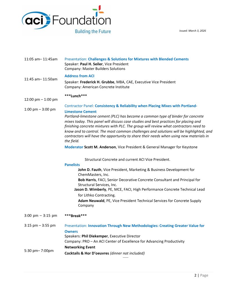 ACI Foundation tweet media